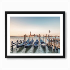 Gondola Pier Art Print