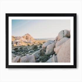 Desert Boulder Scenery Art Print