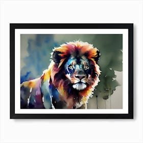 Lion Painting 20 Art Print