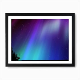 Aurora neon landscape #1 Art Print