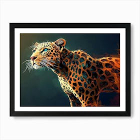 Leopard Painting Art Print