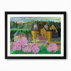 Landscape With Sababurg Castle In Germany Art Print