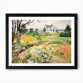 Spring In Maine - expressionism Art Print