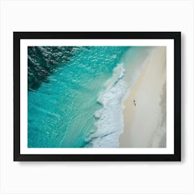 Aerial View Of A Beach 3 Art Print