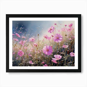 Pink Cosmos 1 Art Print