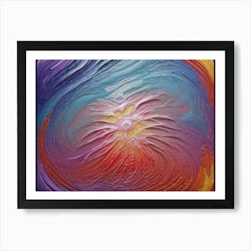 Abstract impasto Art Print