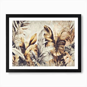 A Nice Jungle African Illustration With An Impasto Style 03 Art Print