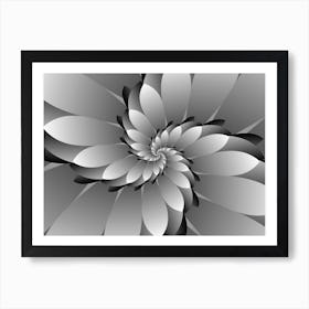 Abstract Floral Design Background Wallpaper Art Print