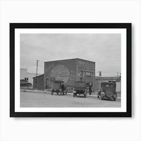 Street Scene, Ray, North Dakota By Russell Lee Art Print