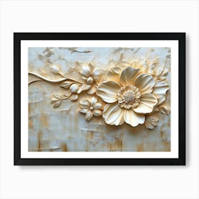 Beautiful 3d Flower 1 Art Print