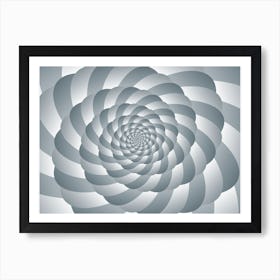 Spiral Fractal Background Art Print