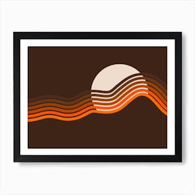 Sundown Stripes Art Print