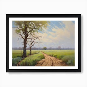 Fallow Field In Nebraska 1 Art Print