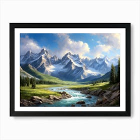 Mountain Landscape 2 Art Print