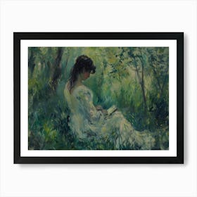 Woman Reading A Book 3 Art Print