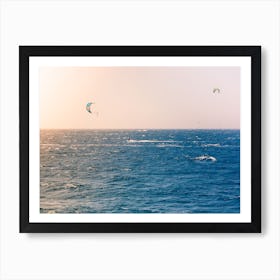 Windsurfers Sailing In The Red Sea 3 Art Print