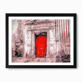 Red Door 1 Art Print