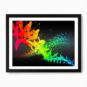 Abstraction Art Illustration In Painting Digital Style 10 Art Print