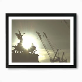 Wellington Arch Silhouette at Sunset Art Print