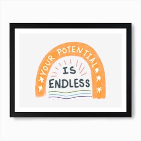 Your Potential Is Endless Quote Affiche