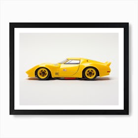 Toy Car 69 Corvette Racer Yellow Art Print