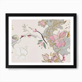 Floral Wallpaper 2 Art Print