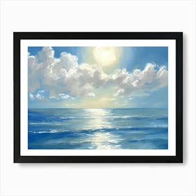 Seascape Painting 1 Art Print