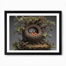 Birds In A Nest 2 Art Print