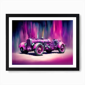 Pink Car 8 Art Print