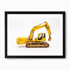 Toy Car Yellow Excavator 1 Art Print