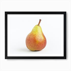 Pear On White Background Art Print