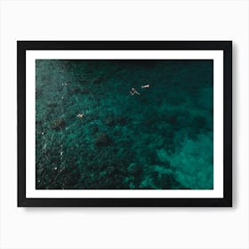 Polignano A Mar, Taking A Dip In The Ocean, Italy Art Print