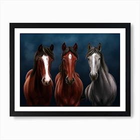 Horses Art Print