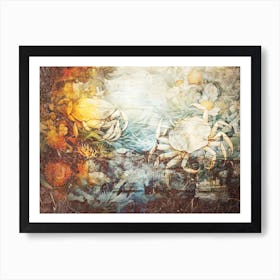 Sea Nautic Art Illustration In A Painting Style 12 Art Print