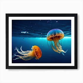 Jellyfishes Art Print