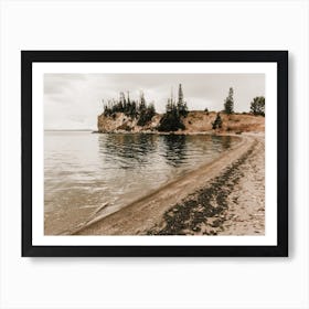 Rustic Lake Shore Art Print