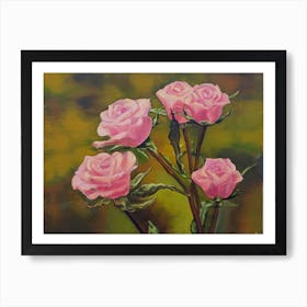 Pink Roses Art Print