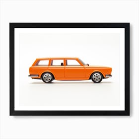 Toy Car 71 Datsun Bluebird 510 Wagon Orange Art Print