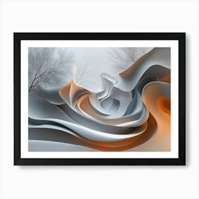 Abstract Modern and Creative 3d Art Print