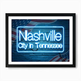 Nashville City In Tennessee Art Print