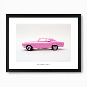 Toy Car 68 Chevy Nova Pink Poster Art Print