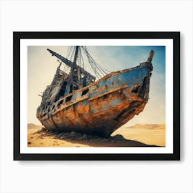 Ship In The Desert - 1 Art Print