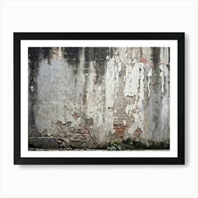 An Intricate Pattern Distressed And Splattered Across A Retro Template Urban Wall Of Weathered Con 2 1 Art Print