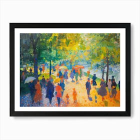 Contemporary Artwork Inspired By Georges Seurat 4 Art Print