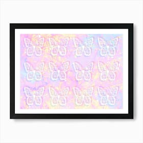 Pink Butterflies Art Print