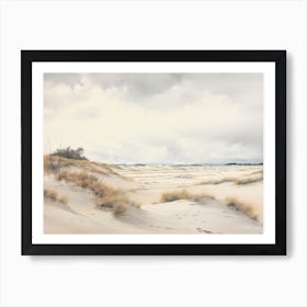 Sand Dune Vintage Painting Art Print