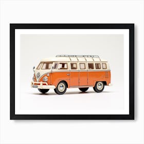 Toy Car Volkswagen Drag Bus Orange 2 Art Print