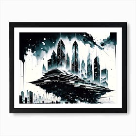 Futuristic Cityscape 9 Art Print