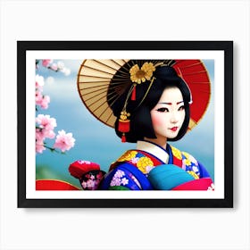 Geisha 60 Art Print