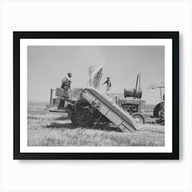 Hay Machine At The Casa Grande Valley Farms, Pinal County, Arizona By Russell Lee Art Print